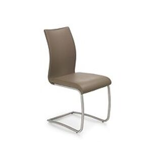 HALMAR Jídelní židle: K181 HALMAR - poťahový materiál: eco koža - hnedá