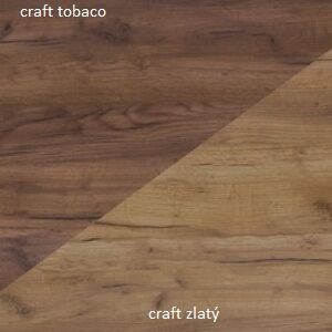 WIP Šatní skříň HUGO | 10 Barva: craft zlatý /craft tobaco
