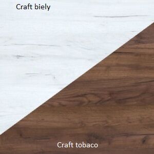 WIP Šatní skříň HUGO | 10 Barva: craft bílý / craft tobaco