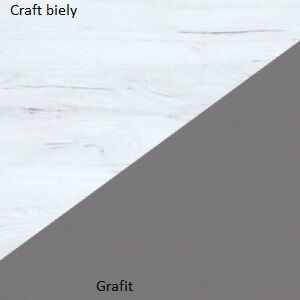 WIP Šatní skříň STELLA | STE-05 Barva: craft bílý / grafit