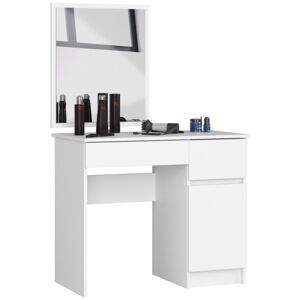 ArtAko Toaletní stolek se zrcadlem Clips P-2 | bílá matná 60x50