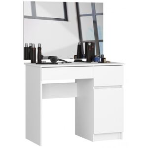 ArtAko Toaletní stolek se zrcadlem Clips P-2 | bílá matná 90x60