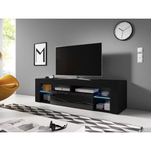 WIP TV stolek EVEREST 160 Farba: čierna / čierny lesk