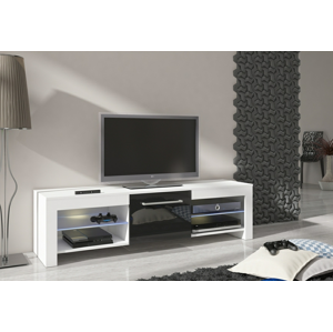 WIP TV STOLEK FLEX Barva: Bílá / černý lesk