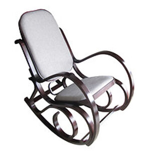Houpací křeslo: SIGNAL GORDON CLASSIC SIGNAL - stoličky: drevo buk/látka sivá