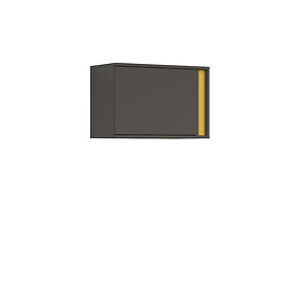 BRW Závěsná skříňka: GRAPHIC-SFW1DL / C Farba: sivý wolfram