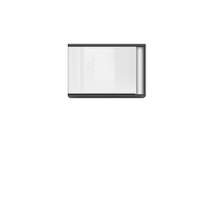 BRW Závěsná skříňka: GRAPHIC-SFW1DL / C Farba: sivý wolfram/biely zrkadlový lesk