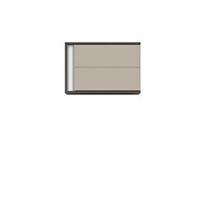 BRW Závěsná skříňka: GRAPHIC-SFW1DP / A Farba: sivý wolfram/popiel