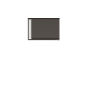 BRW Závěsná skříňka: GRAPHIC-SFW1DP / C Farba: sivý wolfram