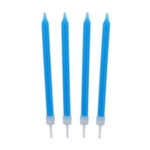 Narozeninové svíčky 8,6 cm 10 ks modré - GoDan