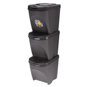 Odpadkový koš na tříděnný odpad SORTIBOX 3 x 25 l - EXCELLENT