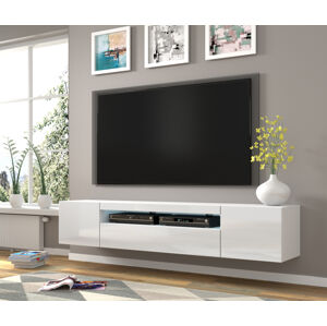 ARTBm TV stolek AURA 200 | bílý - bílý lesk