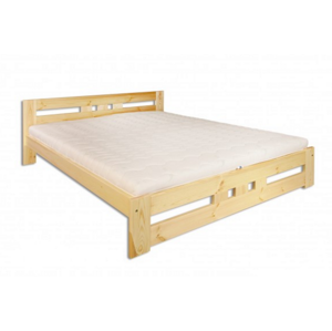 Drewmax Manželská postel - masiv LK117/160 cm borovice|výprodej Barva: Borovice