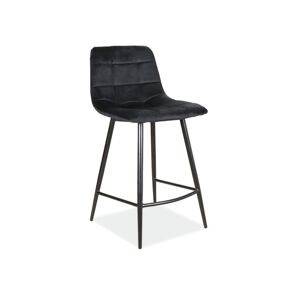 Signal Barová židle MILA H-2 | Velvet Barva: Černá / Bluvel 19