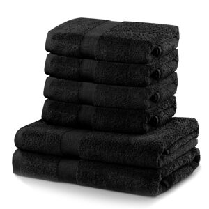 ArtFlhf Sada ručníků MARINA | 6ks Barva: Černá