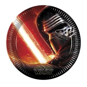 Talíře papírové Star Wars - The Force Awaknes 23 cm - 8 ks - GoDan