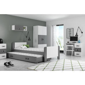 BMS Dětská postel DAREK | 80 x 200 Barva: šedá/zelená