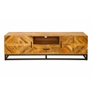 Invicta Interior INVICTA stolik RTV INFINITY HOME 160 cm - Mango, drewno naturalne, metal
