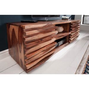 Invicta Interior INVICTA stolik RTV RELIEF 150 cm - Sheesham, drewno naturalne