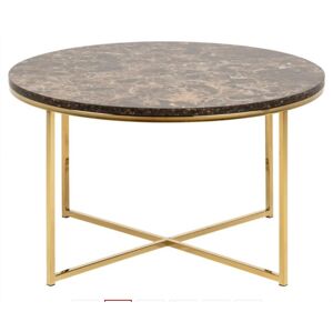 ArtAct Konferenční stolek MELLISA 2 | hnědý mramor
