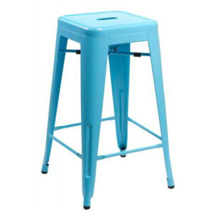 ArtD Barová židle Paris 66cm inspirovaná Tolix modrá