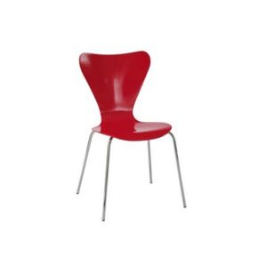 Jídelní židle C-180-5 RED červená