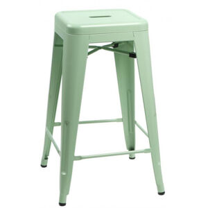 ArtD Barová židle Paris 66cm inspirovaná Tolix zelená