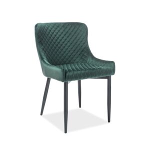 Signal Jídelní židle COLIN B Velvet Farba: Zelená