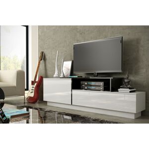 Artcam TV stolek SIGMA 3 - bílá / bílý lesk / černá