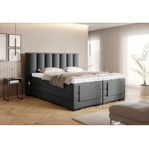 Artelta Manželská postel VEROS Boxspring | elektrická polohovatelná 140 x 200 cm Barva: Flores 04