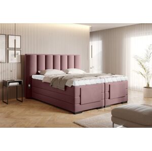 Artelta Manželská postel VEROS Boxspring | elektrická polohovatelná 160 x 200 cm Barva: Velvet Mat 24