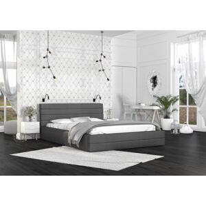 FDM Čalouněná manželská postel VIRGINIA | 180 x 200 cm Barva: Grafit