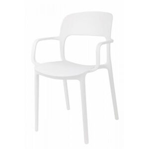 ArtD Jídelní židle Flexi s opěrkami Farba: Biela