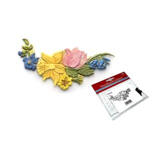 Patchwork vytlačovač s květinovým motivem - Spring (Jaro) - 12 x 5,5 cm - Patchwork Cutters