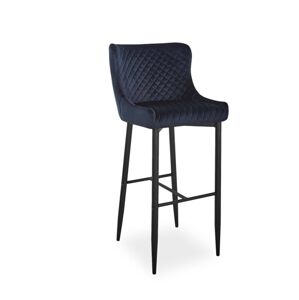 Signal Barová židle COLIN B H-1 | Velvet Barva: Čierna / Bluvel 19