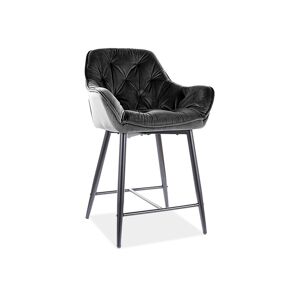 Signal Barová židle CHERRY H-2 | Velvet Barva: Čierna / Bluvel 19