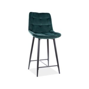 Signal Barová židle CHIC H-2 | Velvet Barva: Zelená / Bluvel 78
