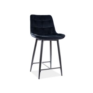 Signal Barová židle CHIC H-2 | Velvet Barva: Čierna / Bluvel 19
