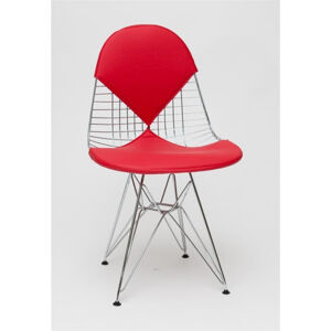 ArtD Jídelní židle Net Double inspirovaná Wire chair č Farba: Červená