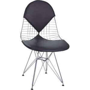 ArtD Jídelní židle Net Double inspirovaná Wire chair č Farba: Čierna