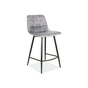 Signal Barová židle MILA H-2 | Velvet Barva: Sivá / Bluvel 14
