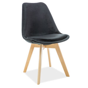 Signal Jídelní židle Dior Velvet / buk Barva: Čierna / TAP.105