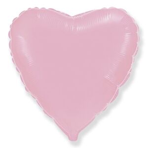 Balón foliový 45 cm Srdce světle růžové - FLEXMETAL