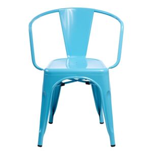 ArtD Jídelní židle Paris Arms inspirovaná Tolix Farba: Modrá
