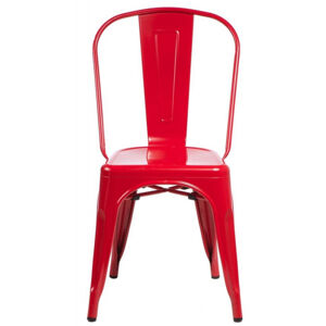 ArtD Jídelní židle Paris inspirovaná Tolix Farba: Červená