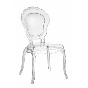 ArtD Jídelní židle Queen transparentní