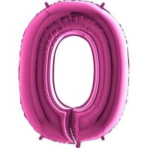 Balón foliový číslice růžová - Pink 115 cm - 0 - FLEXMETAL