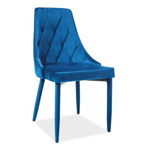 Signal Jídelní židle TRIX Farba: Modrá, Prevedenie: Velvet