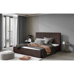 Artelta Manželská postel AUDREY s úložným prostorem | 140 x 200 cm Barva: Hnedá / Dora 28