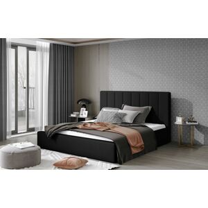 Artelta Manželská postel AUDREY s úložným prostorem | 140 x 200 cm Barva: Čierna / Soft 11